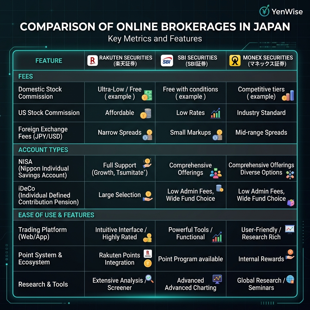 Perbandingan broker investasi online di Jepang untuk ekspatriat